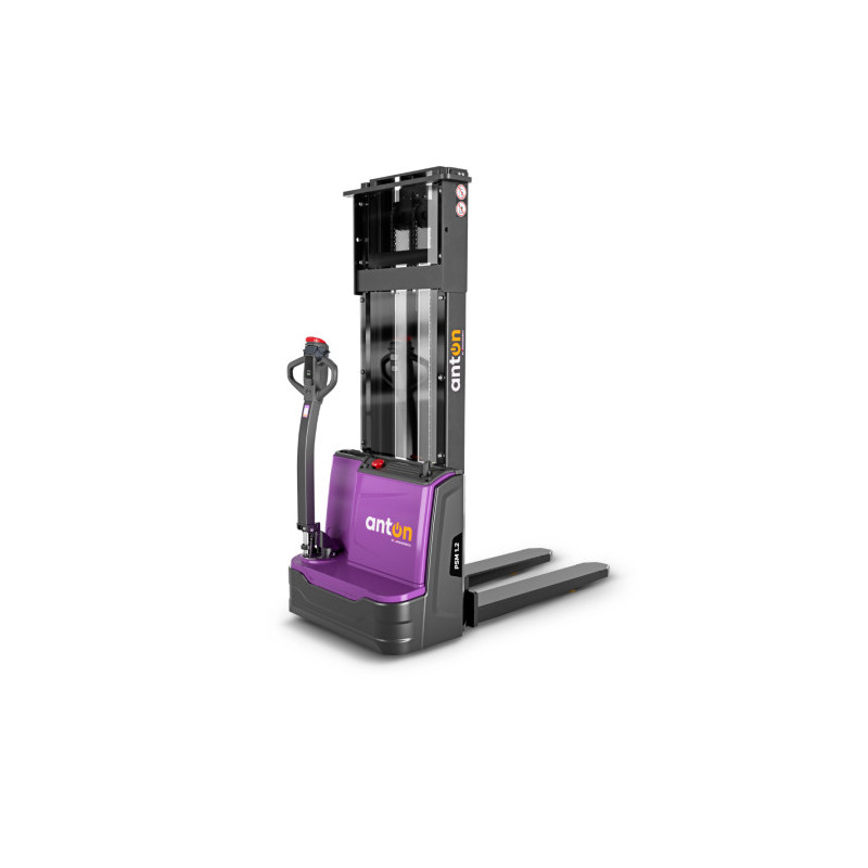 Electric Pedestrian Stacker PSM 1.2 | 1200 kg | Li-ion | AntOn by Jungheinrich - width across fork 570 mm
