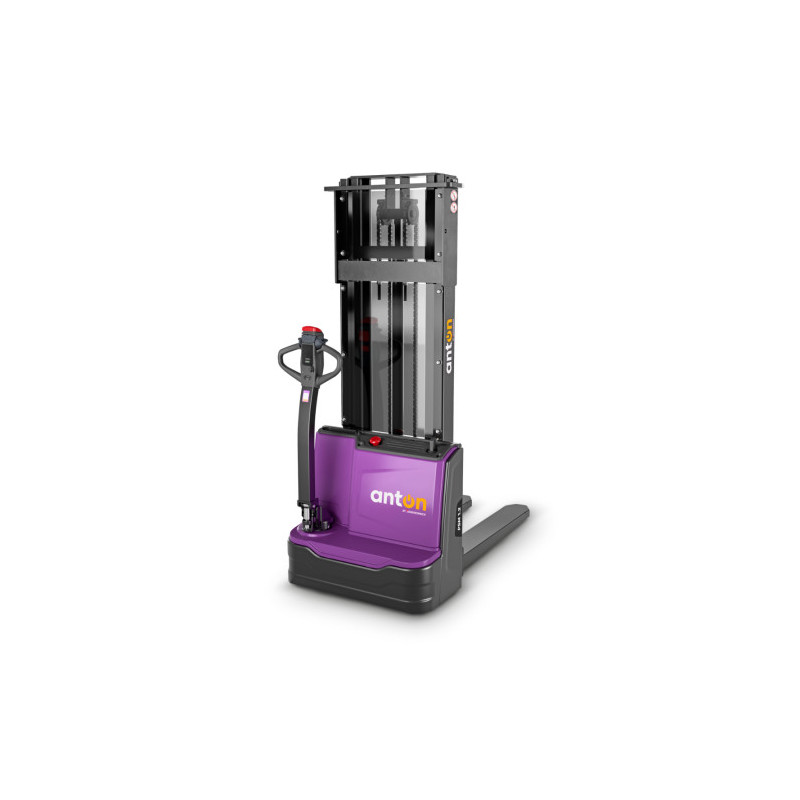 Electric Pedestrian Stacker PSM 1.2 | 1200 kg | Li-ion | AntOn by Jungheinrich - width across fork 570 mm