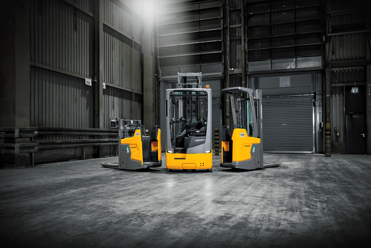 Choose the best pallet trucks, forklifts and stacker trucks at attractive prices. Large selection of top quality Jungheinrich warehouse equipment on stock. logo